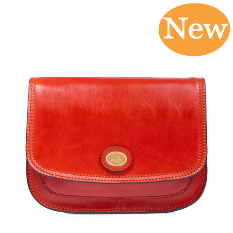 The Bridge Classic Leather Flap over bag - Style: 04402201 - Orange