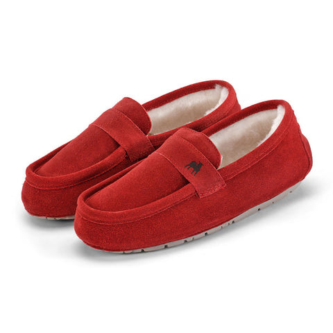 Shepherd Sheepskin Slipper - Style: Denver - Red