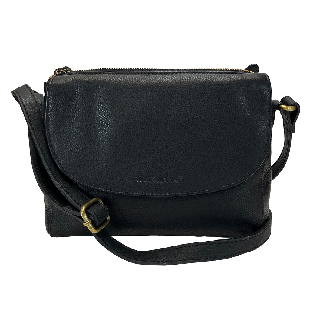 Rowallan Leather Cross Body/ Shoulder Bag - Style: 31321603 - Black