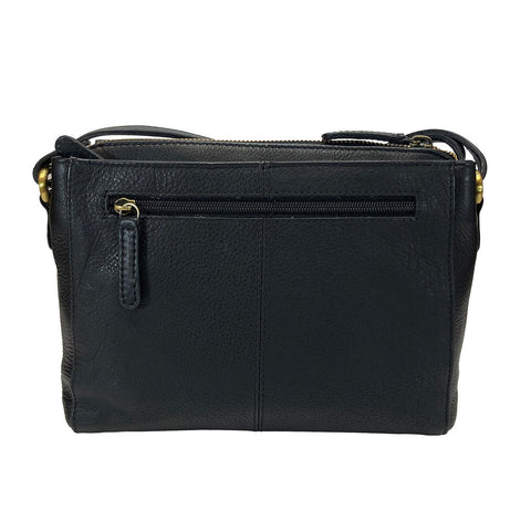 Rowallan Leather Cross Body/ Shoulder Bag - Style: 31321603 - Black