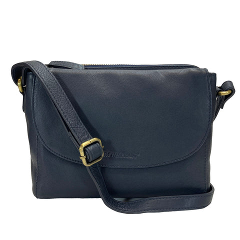Rowallan Leather Cross Body/ Shoulder Bag - Style: 31321603 - Navy