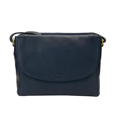 Rowallan Leather Cross Body/ Shoulder Bag - Style: 31321603 - Navy