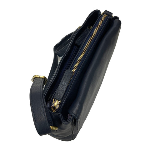 Rowallan Leather Cross Body/ Shoulder Bag - Style: 31321603 - Navy
