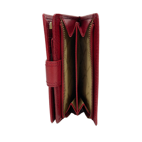 Golunski Tab Flapover Toscana Purse - Style 7- 8015- Red