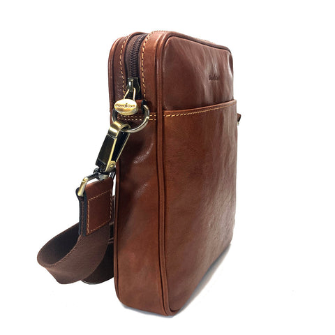 Gianni Conti Unisex Shoulder Bag - Style: 912154 - Tan