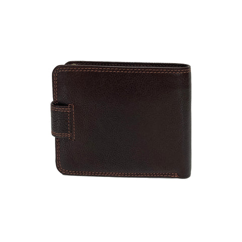 Golunski RFID Leather Tab Close Wallet - Style: RF10 - Brown