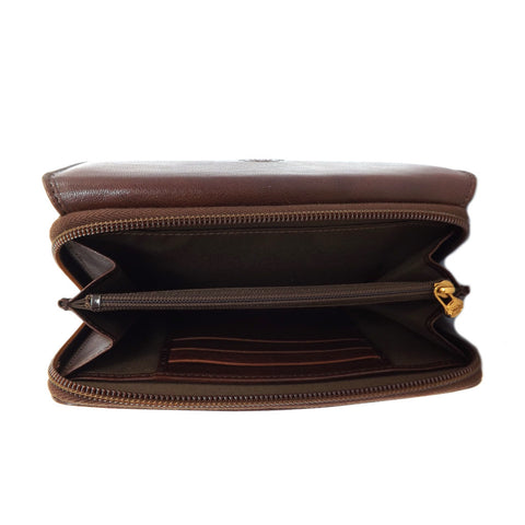 The Bridge Large Leather Wallet Purse - Style: 01772601