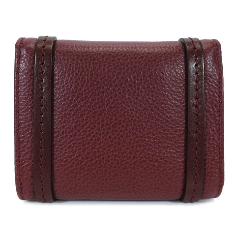 The Bridge Leather Wallet Purse - Style: 0180084O Burgundy