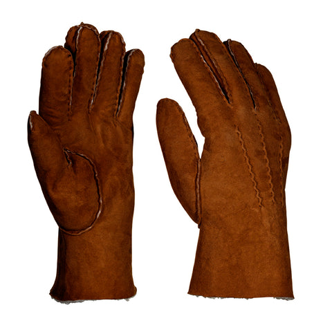 Shepherd Sheepskin Gloves - Style: Melina - Chestnut