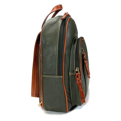 Rowallan Leather Backpack - Style: 31-1046 Prelude-  Green