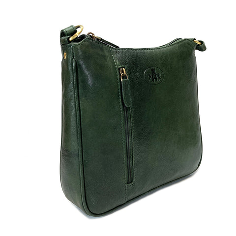 Rowallan Leather Cross Body Bag - Style: 31-1977 Supatra - Green