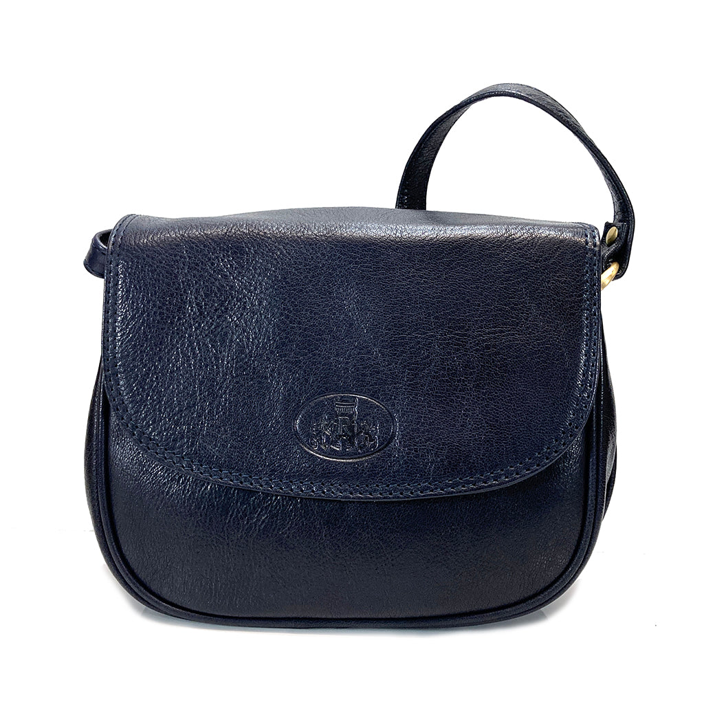Rowallan Leather Flap Front Organiser Bag - Style: 31-8909 Velvet - Navy