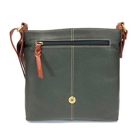 Rowallan Leather Shoulder Bag - Style: 31-9291 Prelude Green