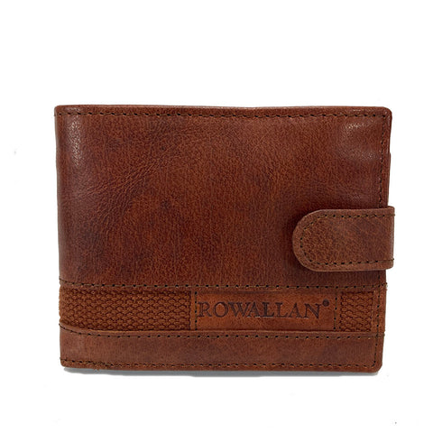 Rowallan Panama Collection - Cognac Leather RFID Tab Wallet - Style: 33-6739/18