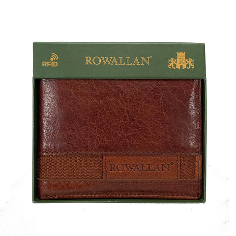 Rowallan Panama Collection - Cognac Leather RFID Wallet - Style: 33-6741/18