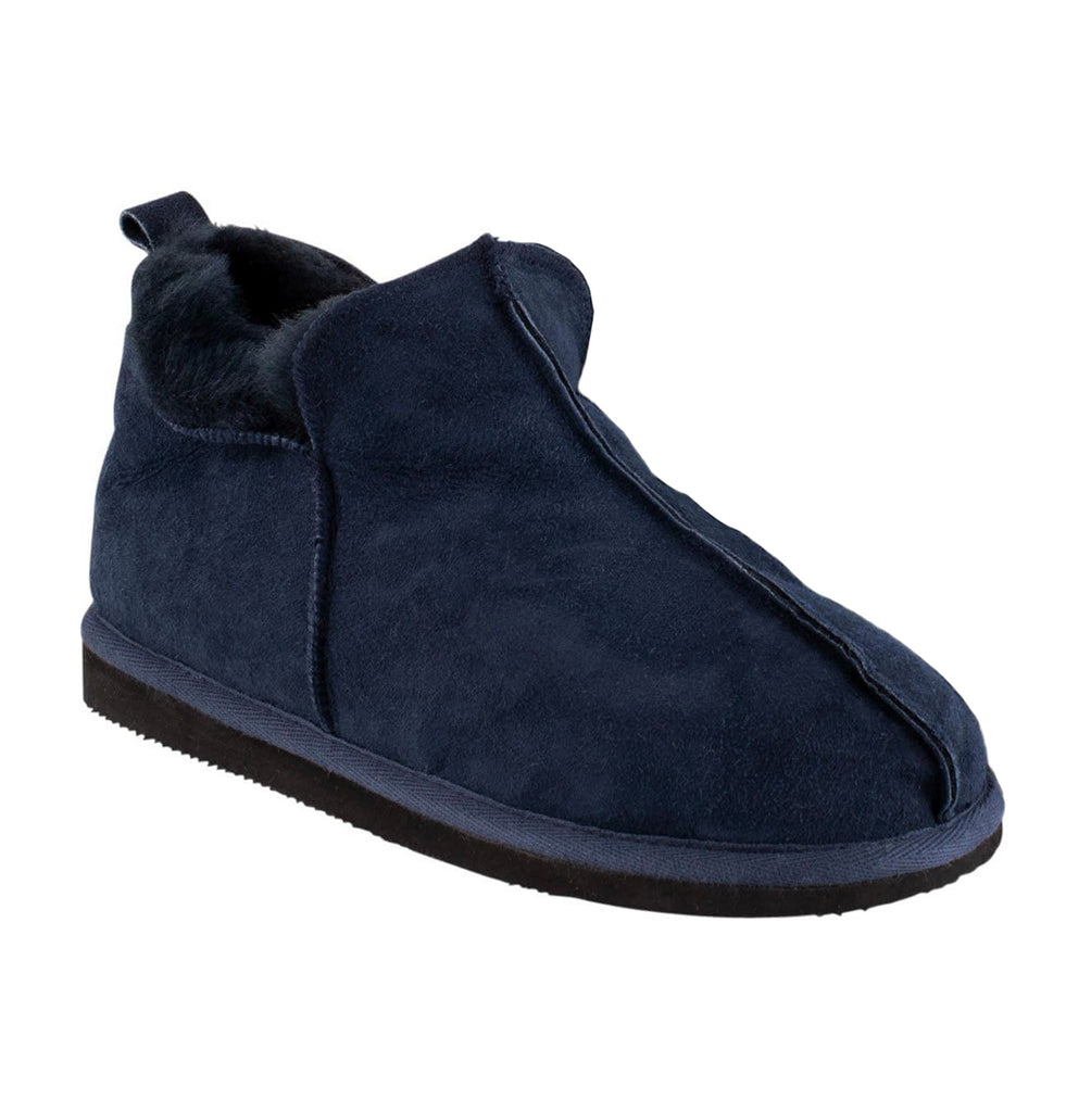 Shepherd Sheepskin Bootee Slipper - Style: Anton 4921 Navy
