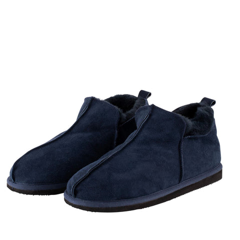 Shepherd Sheepskin Bootee Slipper - Style: Anton 4921 Navy