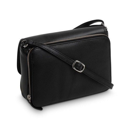 Tula Nappa Originals Small Flap Over Bag - Black - Style: 8475
