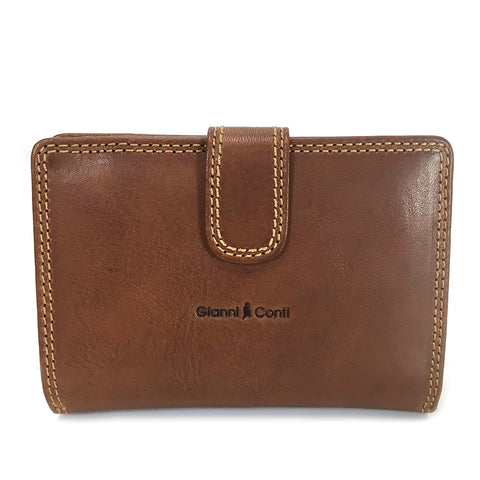 Gianni Conti Wallet Purse - Style: 918086 Tan