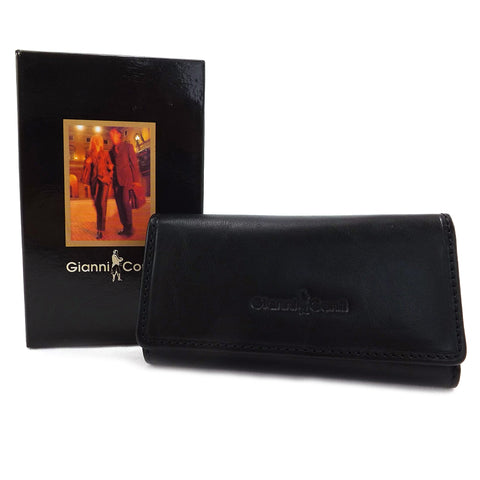 Gianni Conti Leather Key Case - Black - Style: 919707