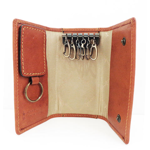 Gianni Conti Leather Key Case - Tan - Style: 919707