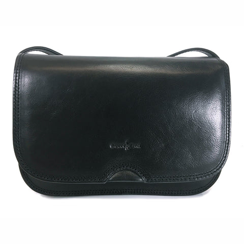 Gianni Conti Classic Flap Front Bag - Style: 9406005 Black