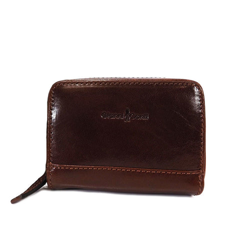 Gianni Conti Leather RFID Credit Card Holder - Style: 9407052 Brown