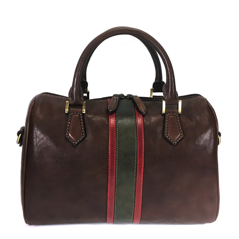 Gianni Conti Medium Grab Handle / Multiway Bag - Style: 973865 - Dark Brown Multi