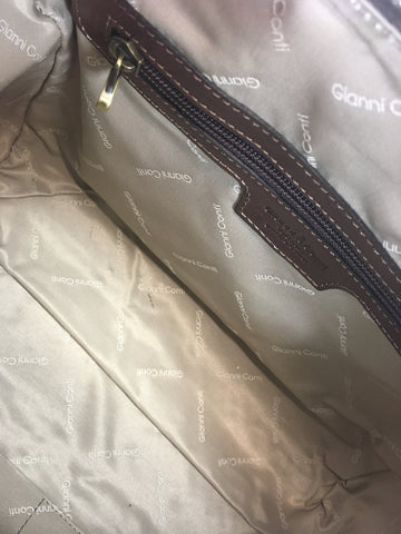 Gianni Conti Medium Grab Handle / Multiway Bag - Style: 973865 - Dark Brown Multi