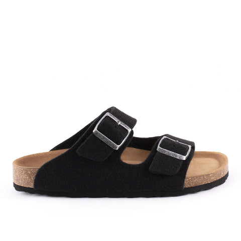 Shepherd Wool Sandal - Style: Cassandra - Black 51-9819