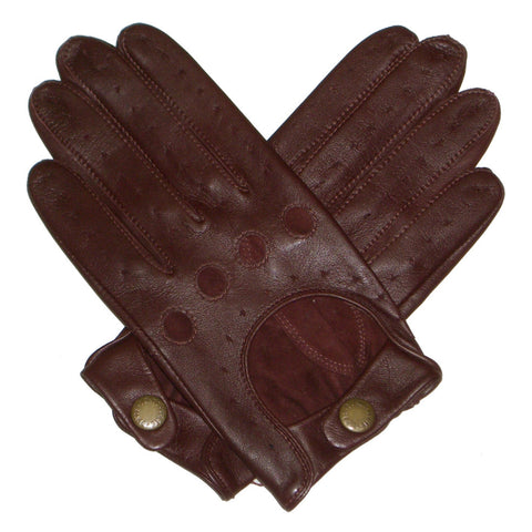 Dents Delta Mens Classic Leather Driving Gloves - Style: 5-1011- English Tan