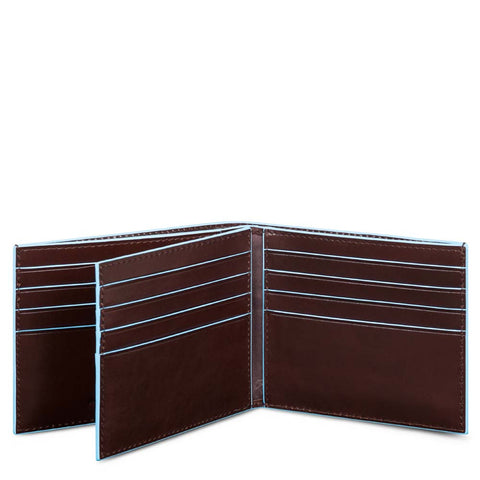 Piquadro Leather Wallet - Style: PU4217 - Mahogany