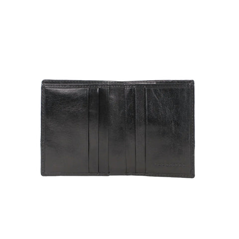 The Bridge Slim Leather Shirt Wallet - Style: 01474301/KV - Black/Green