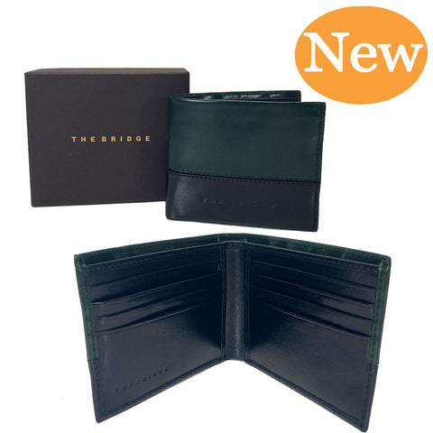 The Bridge Leather Wallet - Style: 01476301/KV - Green/Black