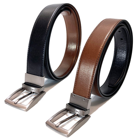 The Bridge Gents Reversible Leather Belt - Style: 03638201 - Brown / Black