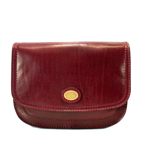 The Bridge Classic Leather Flap over bag - Style: 04402201 - Redcurrant