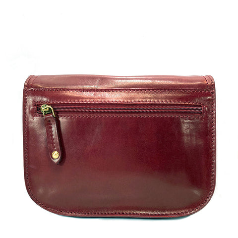 The Bridge Classic Leather Flap over bag - Style: 04402201 - Redcurrant