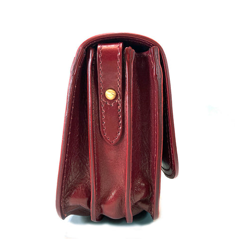 The Bridge Classic Leather Flap over bag - Style: 04402201 - Redcurrant