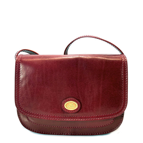 The Bridge Classic Leather Flap over bag - Style: 04402201 - Redcurrant