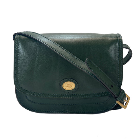 The Bridge Classic Leather Flap over bag - Style: 04402201 - Green