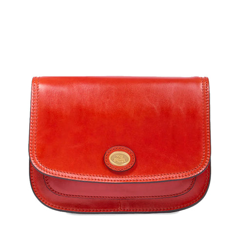 The Bridge Classic Leather Flap over bag - Style: 04402201 - Orange