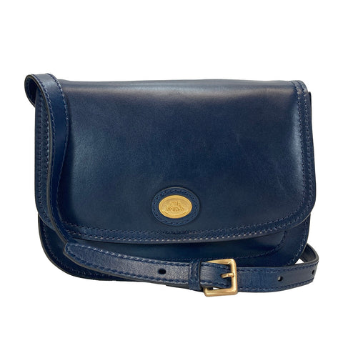 The Bridge Classic Leather Flap over bag - Style: 04402201 - Blue