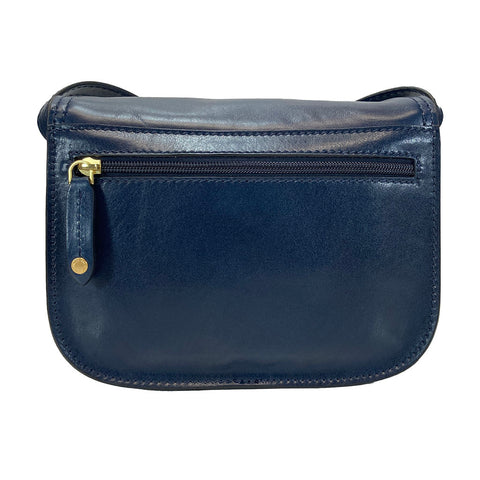 The Bridge Classic Leather Flap over bag - Style: 04402201 - Blue