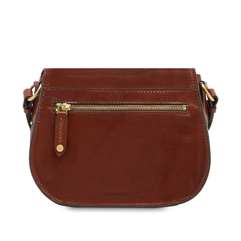 The Bridge Classic Leather Saddle Bag - Style: 04531501  - Brown