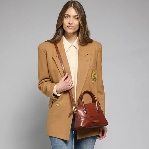 The Bridge Zip Topped  Leather Tote Multiway 045820501