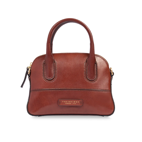 The Bridge Zip Topped  Leather Tote Multiway 045820501