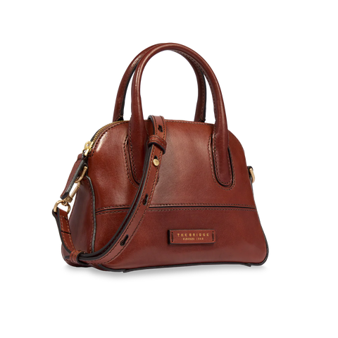 The Bridge Zip Topped  Leather Tote Multiway 045820501