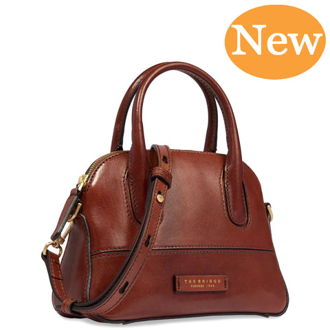 The Bridge Zip Topped  Leather Tote Multiway 045820501