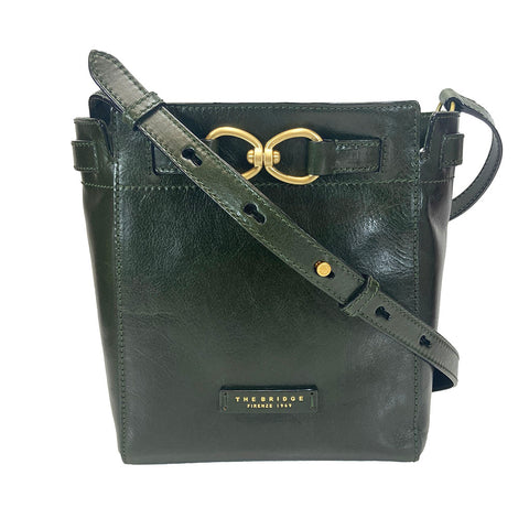 The Bridge Zip Top Shoulder Bag - Style: 04641501 - Green
