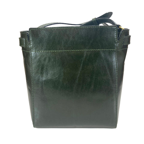 The Bridge Zip Top Shoulder Bag - Style: 04641501 - Green